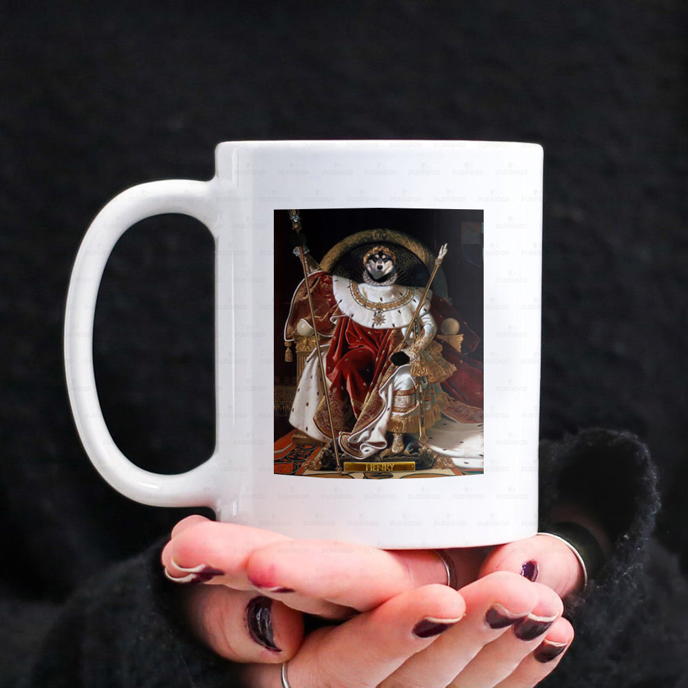 Personalized Dog Gift Idea - Royal Dog's Portrait 59 For Dog Lovers - White Mug