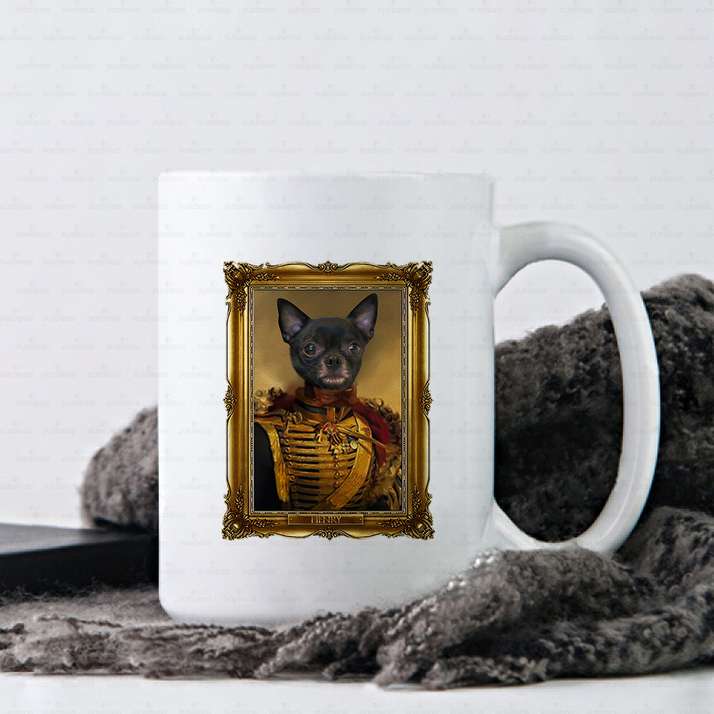 Personalized Dog Gift Idea - Royal Dog's Portrait 14 For Dog Lovers - White Mug