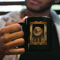 Thumbnail for Personalized Dog Gift Idea - Royal Dog's Portrait 31 For Dog Lovers - Black Mug