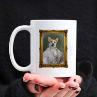 Thumbnail for Personalized Dog Gift Idea - Royal Dog's Portrait 36 For Dog Lovers - White Mug