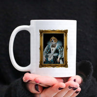 Thumbnail for Personalized Dog Gift Idea - Royal Dog's Portrait 38 For Dog Lovers - White Mug