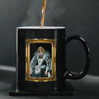 Thumbnail for Personalized Dog Gift Idea - Royal Dog's Portrait 38 For Dog Lovers - Black Mug