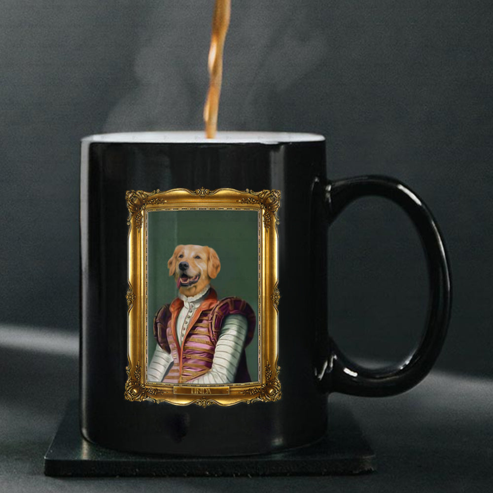 Personalized Dog Gift Idea - Royal Dog's Portrait 39 For Dog Lovers - Black Mug