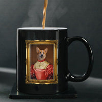 Thumbnail for Personalized Dog Gift Idea - Royal Dog's Portrait 40 For Dog Lovers - Black Mug