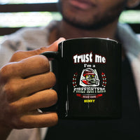 Thumbnail for Personalized Dog Gift Idea - Trust Me I'm A Firefighter Rescue Squad For Dog Lovers - Black Mug