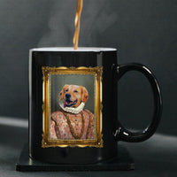 Thumbnail for Personalized Dog Gift Idea - Royal Dog's Portrait 3 For Dog Lovers - Black Mug