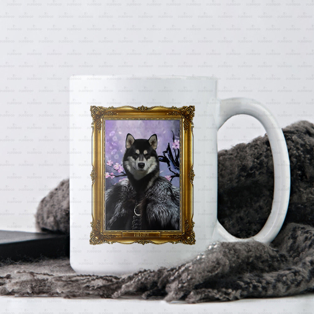 Personalized Dog Gift Idea - Royal Dog's Portrait 10 For Dog Lovers - White Mug