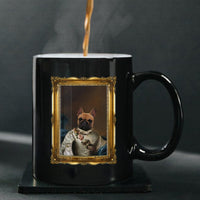 Thumbnail for Personalized Dog Gift Idea - Royal Dog's Portrait 5 For Dog Lovers - Black Mug