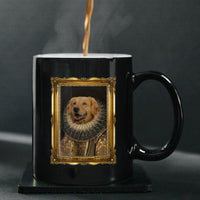 Thumbnail for Personalized Dog Gift Idea - Royal Dog's Portrait 6 For Dog Lovers - Black Mug