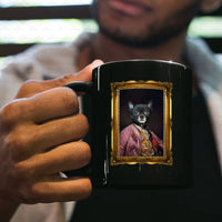 Thumbnail for Personalized Dog Gift Idea - Royal Dog's Portrait 12 For Dog Lovers - Black Mug