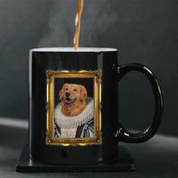 Thumbnail for Personalized Dog Gift Idea - Royal Dog's Portrait 26 For Dog Lovers - Black Mug