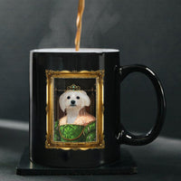 Thumbnail for Personalized Dog Gift Idea - Royal Dog's Portrait 25 For Dog Lovers - Black Mug