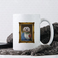 Thumbnail for Personalized Dog Gift Idea - Royal Dog's Portrait 23 For Dog Lovers - White Mug
