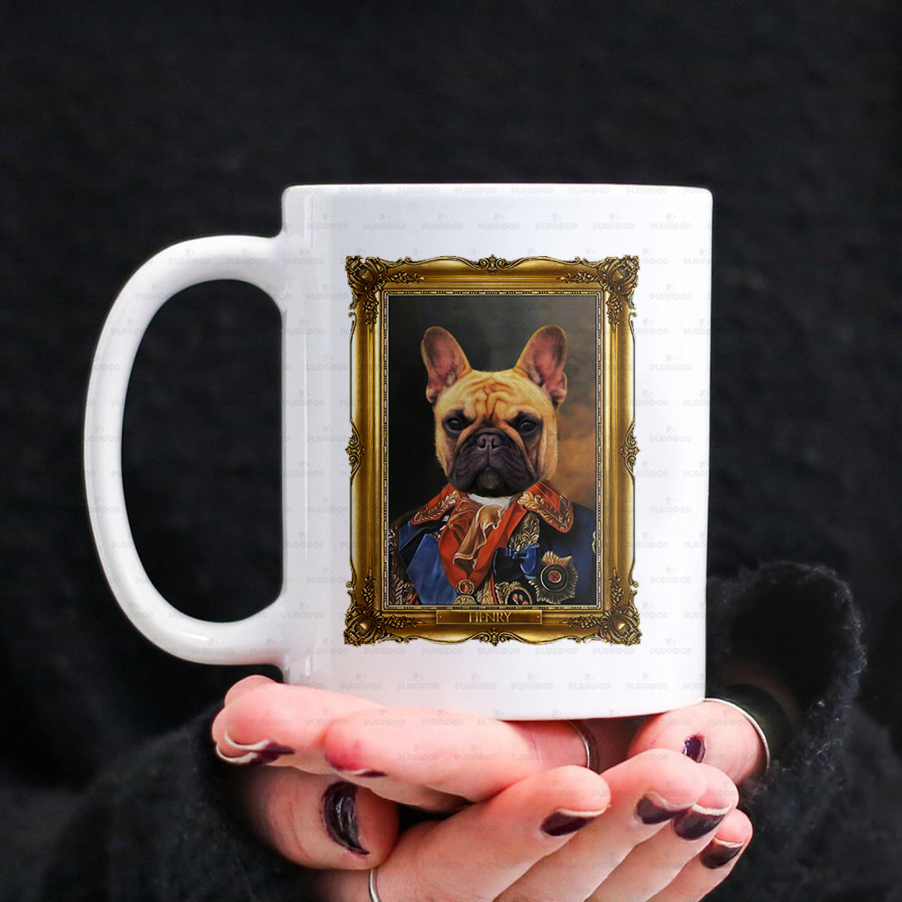 Personalized Dog Gift Idea - Royal Dog's Portrait 16 For Dog Lovers - White Mug