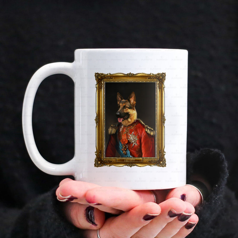 Personalized Dog Gift Idea - Royal Dog's Portrait 18 For Dog Lovers - White Mug
