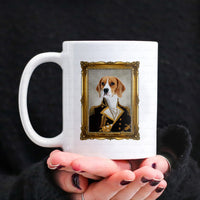 Thumbnail for Personalized Dog Gift Idea - Royal Dog's Portrait 19 For Dog Lovers - White Mug