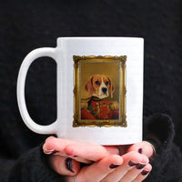 Thumbnail for Personalized Dog Gift Idea - Royal Dog's Portrait 21 For Dog Lovers - White Mug