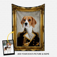 Thumbnail for Personalized Dog Gift Idea - Royal Dog's Portrait 19 For Dog Lovers - Fleece Blanket