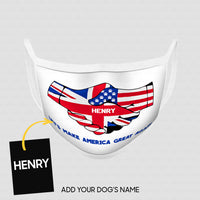 Thumbnail for Personalized Dog Gift Idea - Shake Hand And Make America Great Again For Dog Lovers - Cloth Mask