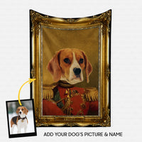 Thumbnail for Personalized Dog Gift Idea - Royal Dog's Portrait 21 For Dog Lovers - Fleece Blanket