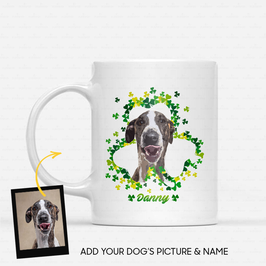 Personalized St Patrick's Day Gift Idea - Luck Around Your Fur Baby For Dog Lover - White Mug