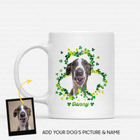 Thumbnail for Personalized St Patrick's Day Gift Idea - Luck Around Your Fur Baby For Dog Lover - White Mug