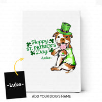 Thumbnail for Custom Dog Canvas - Personalized Creative Gift Idea - Happy Patrick's Day For Dog Lover - Matte Canvas