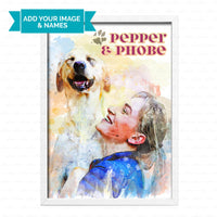 Thumbnail for Personalized Gift Bundle - Portrait Sketching For Puppy Lovers - Standard Happy Ever After 3