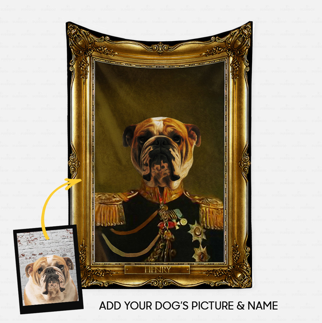 Personalized Dog Gift Idea - Royal Dog's Portrait 22 For Dog Lovers - Fleece Blanket