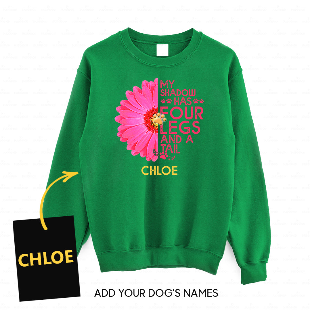Personalized Dog Gift Idea - My Shadow Has 4 Legs And A Tail For Dog Lovers - Standard Crew Neck Sweatshirt