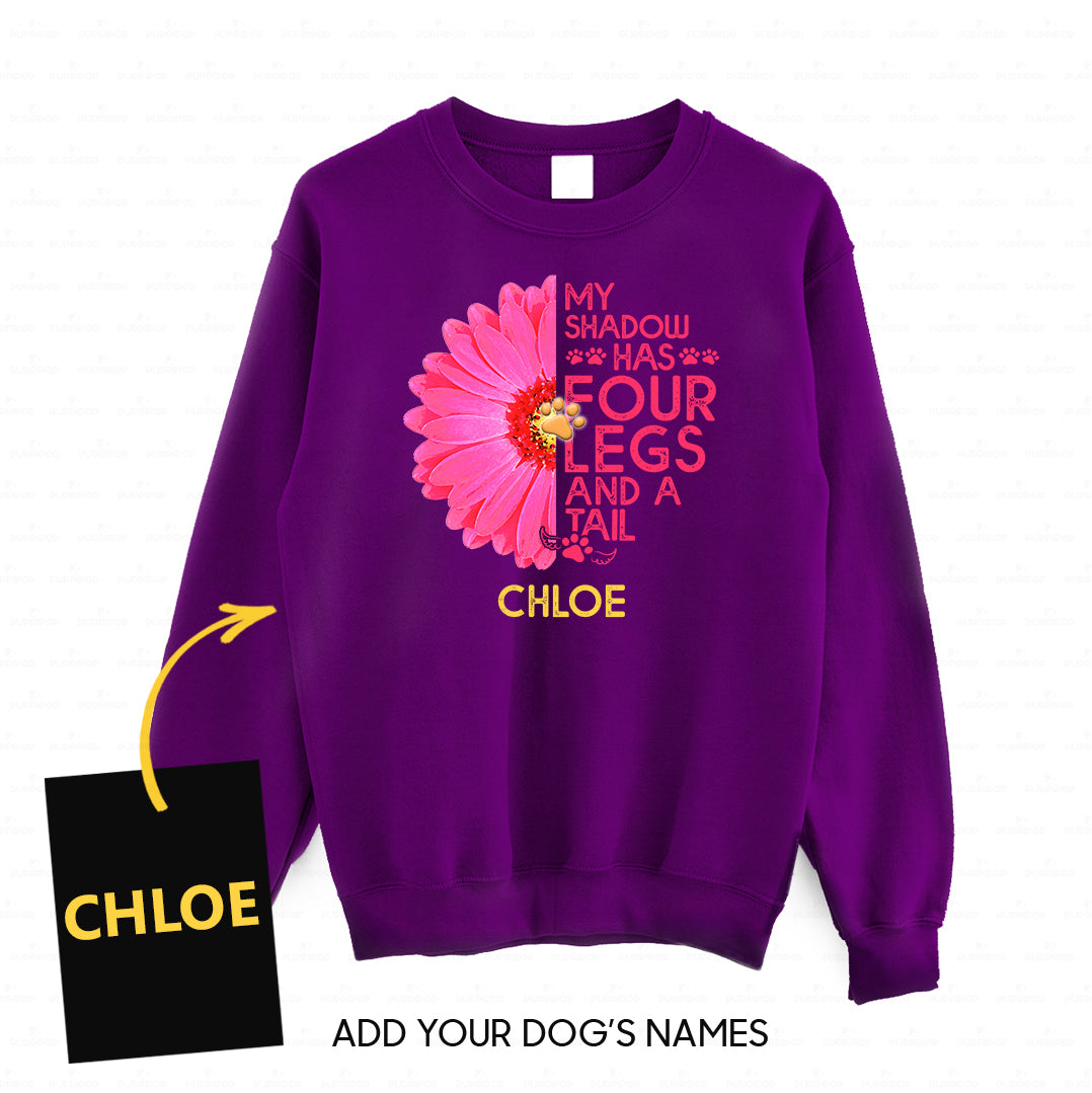 Personalized Dog Gift Idea - My Shadow Has 4 Legs And A Tail For Dog Lovers - Standard Crew Neck Sweatshirt