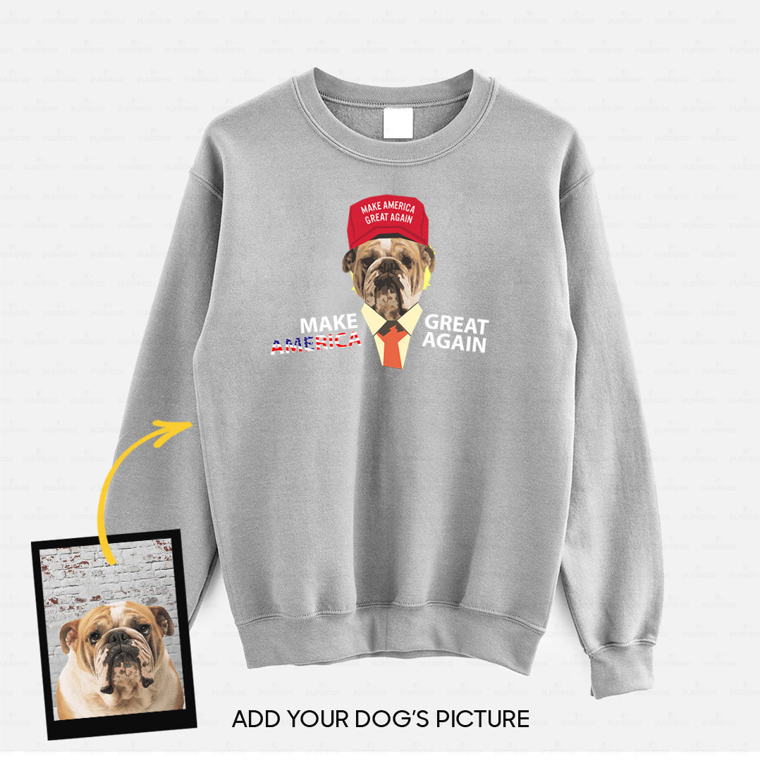 Personalized Dog Gift Idea - Make America Great Again For Dog Lovers - Standard Crew Neck Sweatshirt