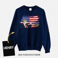 Thumbnail for Personalized Dog Gift Idea - Vote For Trump Wearing Vest And Mask 2020 For Dog Lovers - Standard Crew Neck Sweatshirt