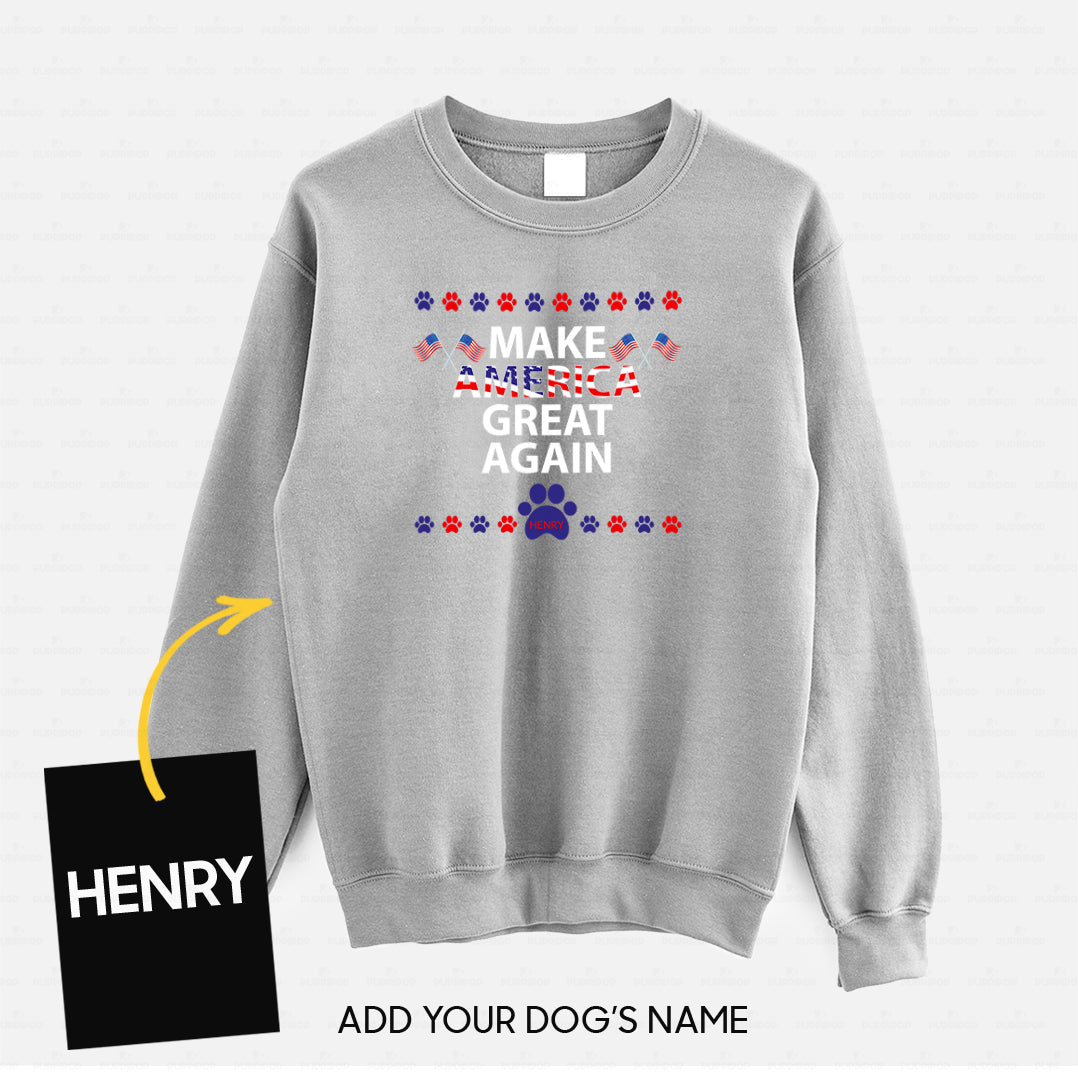 Personalized Dog Gift Idea - Let's Make America Great Again For Dog Lovers - Standard Crew Neck Sweatshirt
