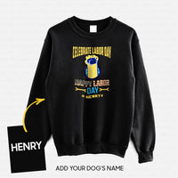 Thumbnail for Personalized Dog Gift Idea - Celebrate Labor Day Happy Day For Dog Lovers - Standard Crew Neck Sweatshirt