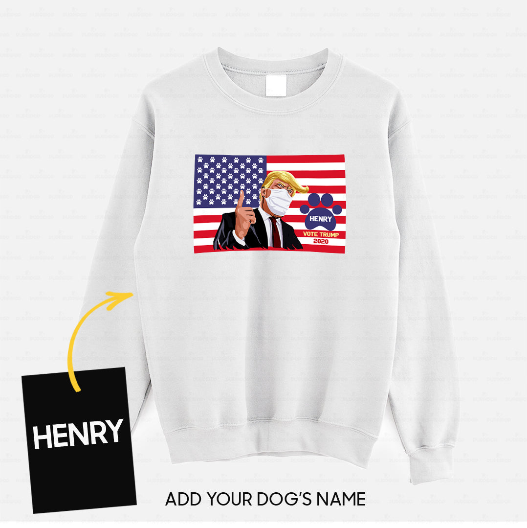 Personalized Dog Gift Idea - Vote Trump 2020 For Dog Lovers - Standard Crew Neck Sweatshirt