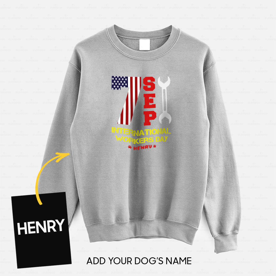 Personalized Dog Gift Idea - International Workers Day For Dog Lovers - Standard Crew Neck Sweatshirt