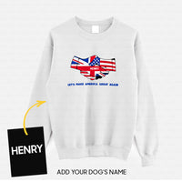 Thumbnail for Personalized Dog Gift Idea - Shake Hand And Make America Great Again For Dog Lovers - Standard Crew Neck Sweatshirt
