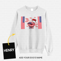 Thumbnail for Personalized Dog Gift Idea - America Let's Say Yes For Dog Lovers - Standard Crew Neck Sweatshirt
