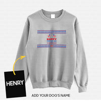 Thumbnail for Personalized Dog Gift Idea - Happy 4th Of July For Dog Lovers - Standard Crew Neck Sweatshirt