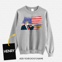 Thumbnail for Personalized Dog Gift Idea - Vote For Trump Wearing Vest And Mask 2020 For Dog Lovers - Standard Crew Neck Sweatshirt