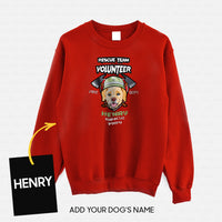 Thumbnail for Personalized Dog Gift Idea - We Are Rescue Team Volunteer Fire Dept Since 1989 For Dog Lovers - Standard Crew Neck Sweatshirt