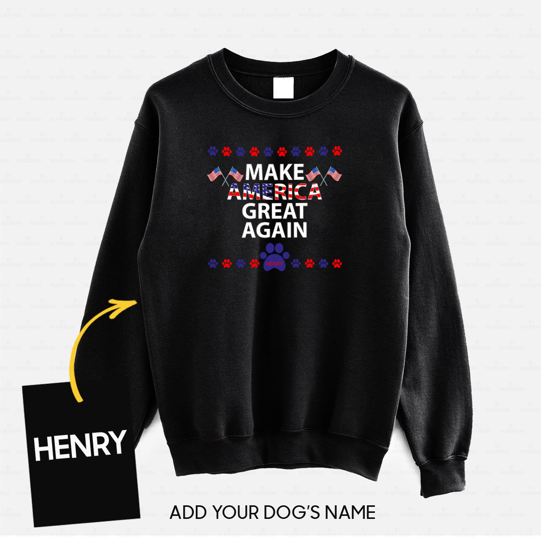 Personalized Dog Gift Idea - Let's Make America Great Again For Dog Lovers - Standard Crew Neck Sweatshirt