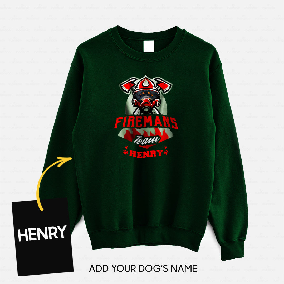 Personalized Dog Gift Idea - We Are Firemans Team For Dog Lovers - Standard Crew Neck Sweatshirt