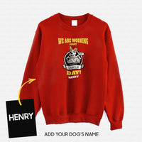 Thumbnail for Personalized Dog Gift Idea - Celebrate Labors Day We Are Working Hard For Dog Lovers - Standard Crew Neck Sweatshirt