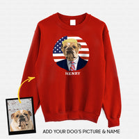 Thumbnail for Personalized Dog Gift Idea - Dog President For Dog Lovers - Standard Crew Neck Sweatshirt