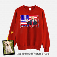 Thumbnail for Personalized Dog Gift Idea - President Dog Please Vote Me For Dog Lovers - Standard Crew Neck Sweatshirt