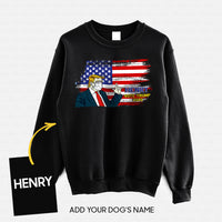 Thumbnail for Personalized Dog Gift Idea - Vote For Trump Wearing Vest And Mask 2020 For Dog Lovers - Standard Crew Neck Sweatshirt