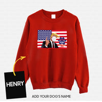 Thumbnail for Personalized Dog Gift Idea - Vote Trump 2020 For Dog Lovers - Standard Crew Neck Sweatshirt