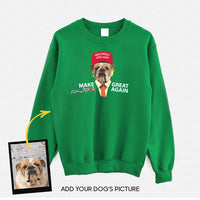 Thumbnail for Personalized Dog Gift Idea - Make America Great Again For Dog Lovers - Standard Crew Neck Sweatshirt